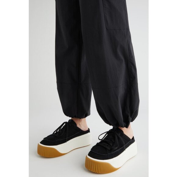 UGG EZ-Duzzit Black White Platform Chunky Mules Women Size US7 - Picture 3 of 11